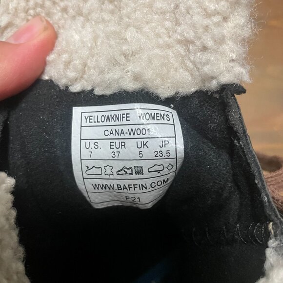 Baffin Winter Boot Yellowknife Brown Leather Insulated Waterproof Women's US 7 - Picture 5 of 7